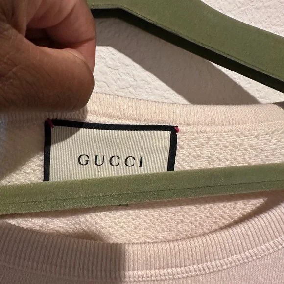 Authentic Gucci Off-White Sweatshirt with Logo - Picture 3 of 5